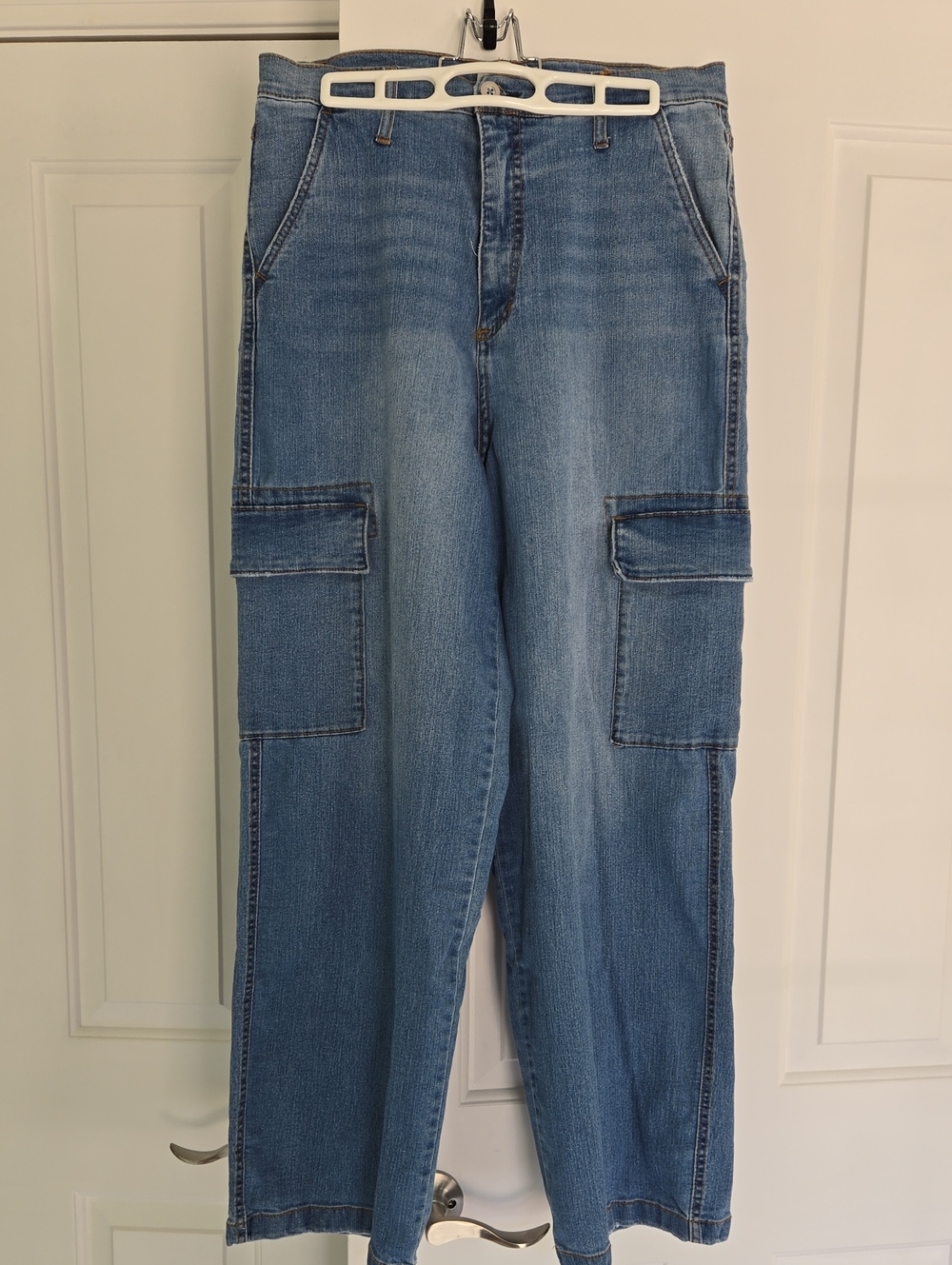 Jessica Simpson Light Blue Denim Jeans with Copper Stitching 12/31
